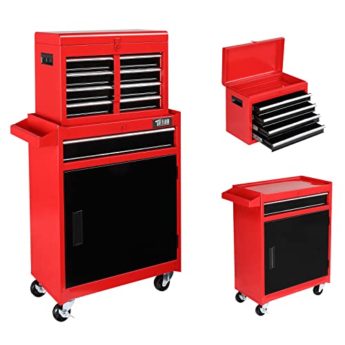 5-Drawer Rolling Tool Chest with Lockable Wheels W35556