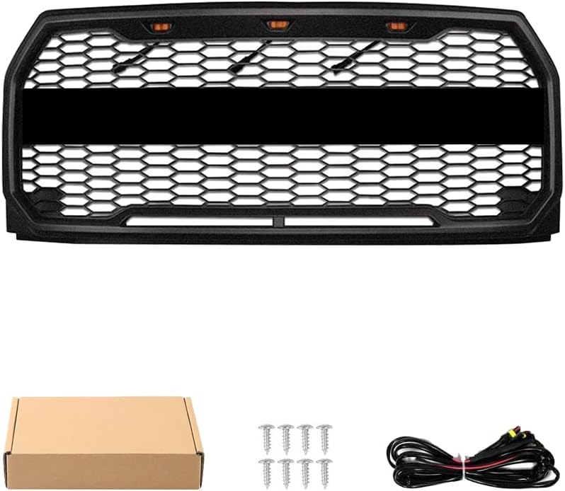 Matte Black Grille with LED Lights for F150 P85743