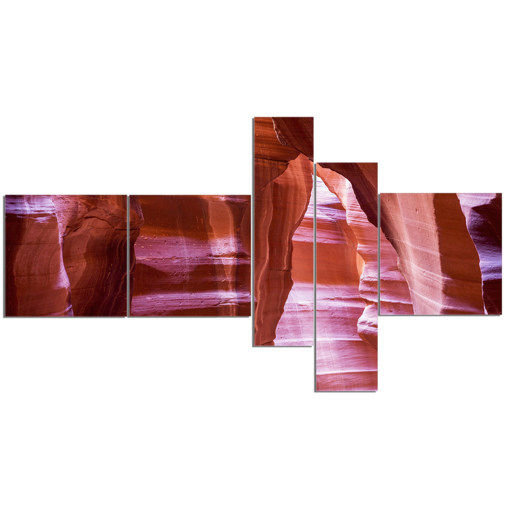 Brown 60 in. x 32 in. 4 Panels Canvas Print T2558