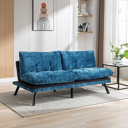 Black Velvet Convertible Sofa Bed T20635