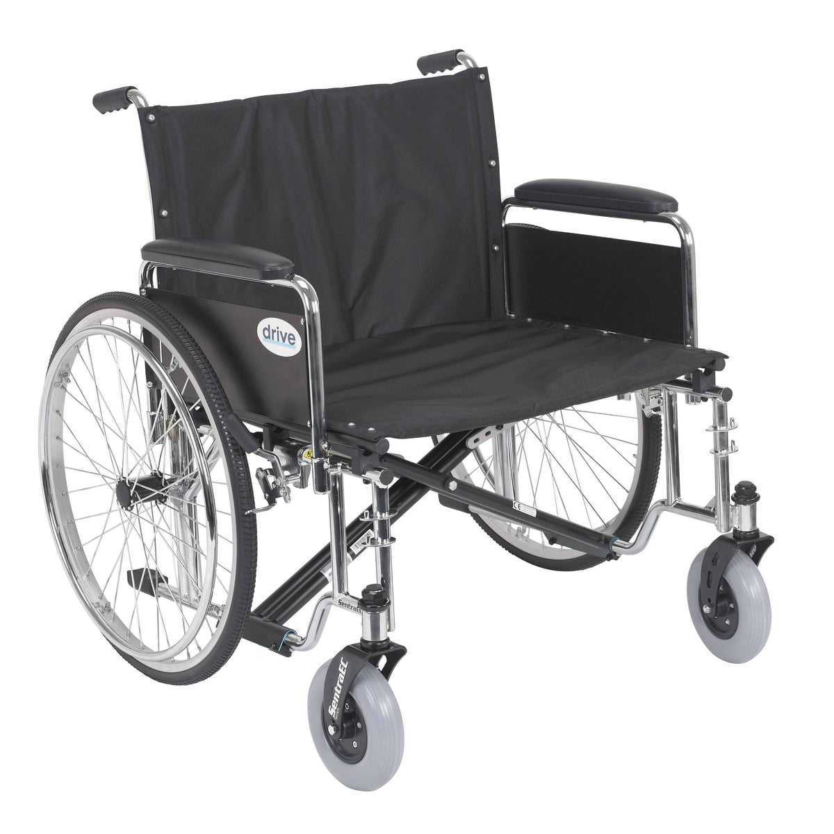 Heavy Duty Extra Wide Wheelchair with Detachable Full Arms L172511