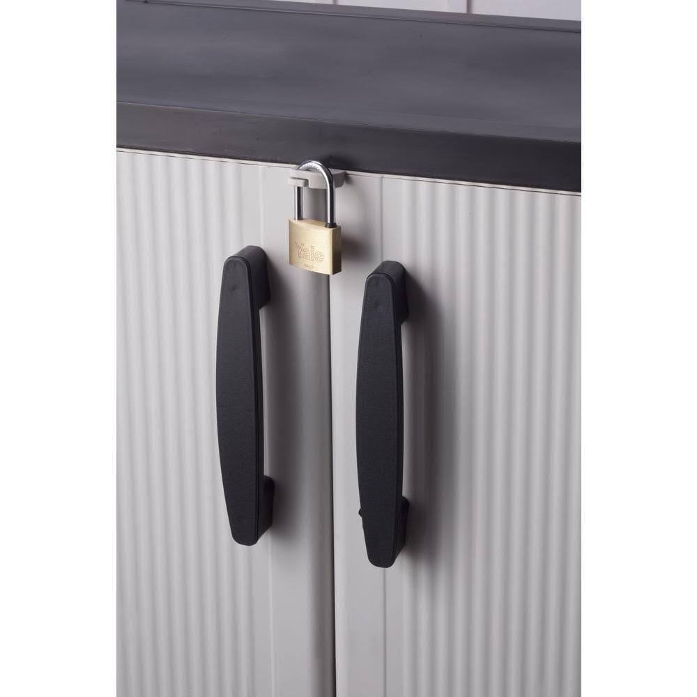 Gray Plastic Freestanding Garage Cabinet M3678