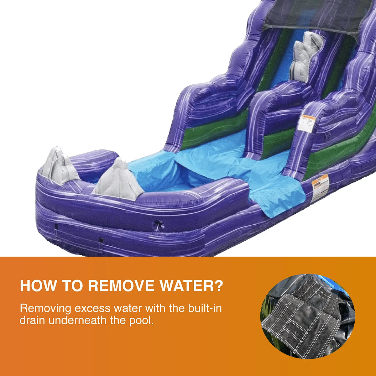 Commercial Grade Inflatable Water Slide with Pool Z328