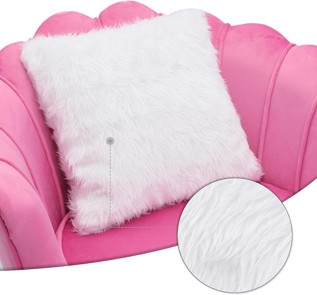 Velvet Tufted Shell Chair with Cushion and Golden Legs C1303