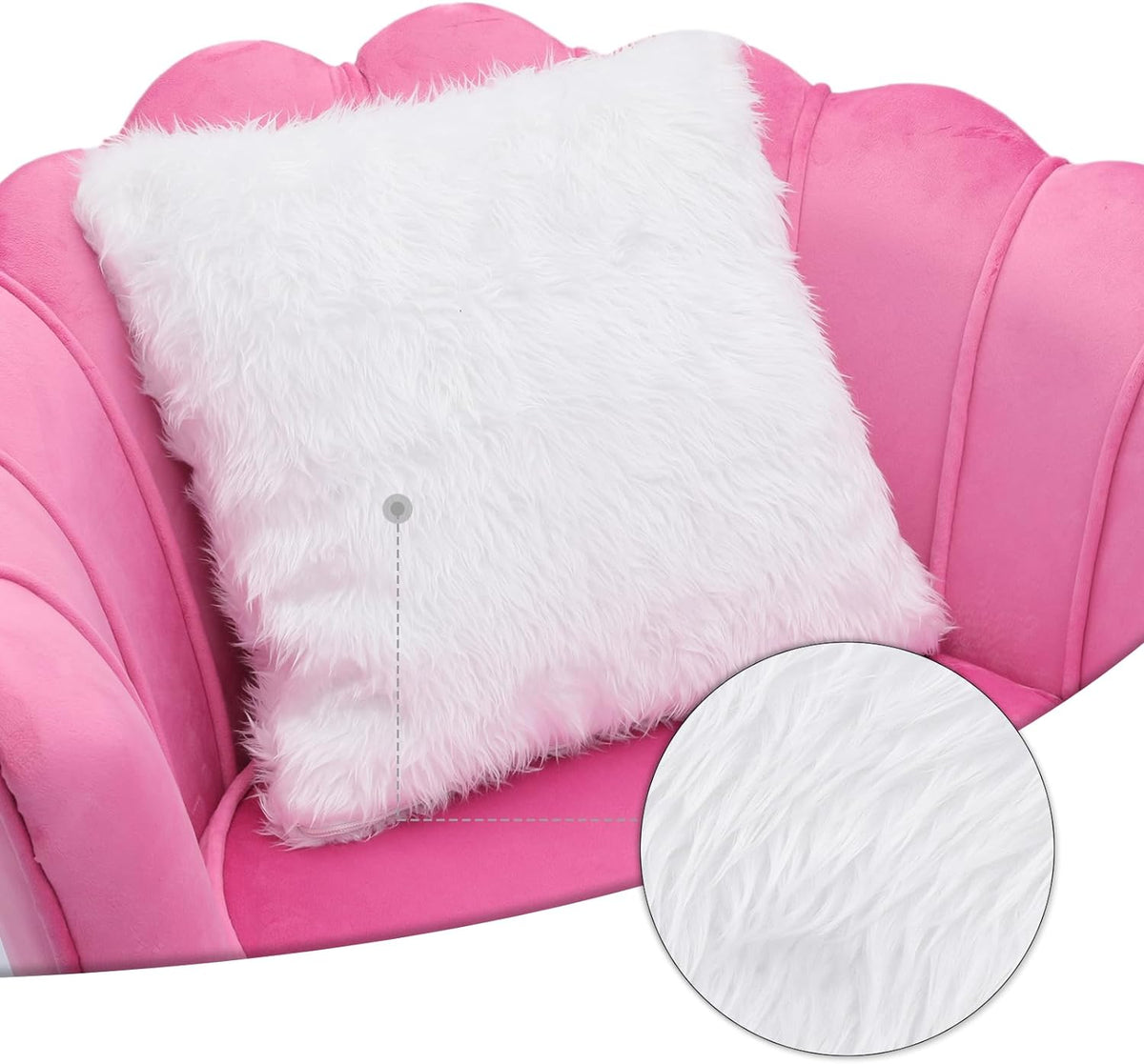 Velvet Tufted Shell Chair with Cushion and Golden Legs C1303