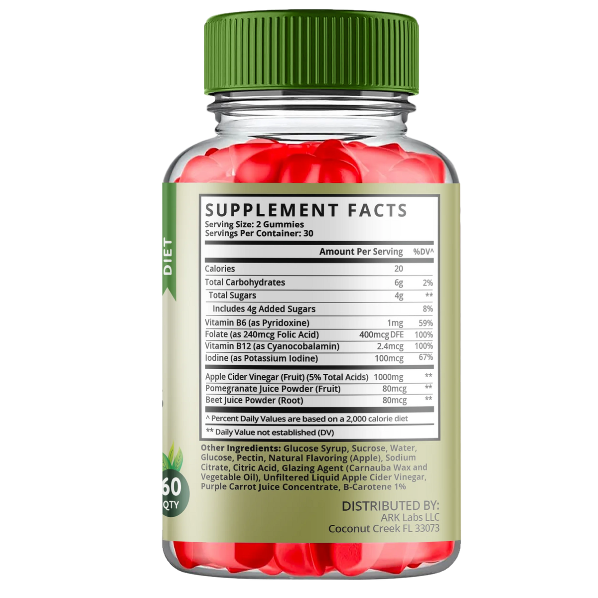 Apple Cider Vinegar Gummies 300 Gummies J892