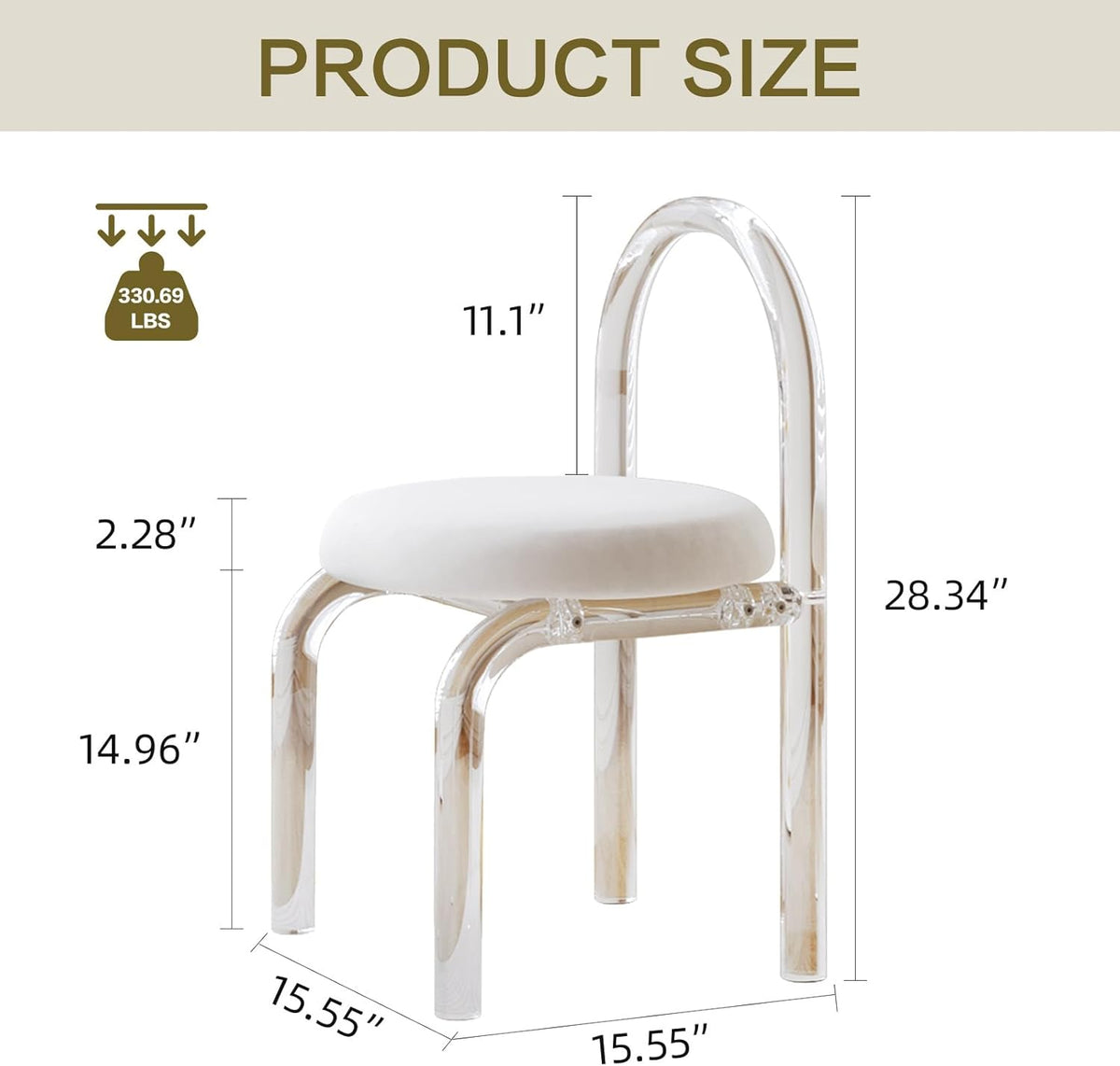 Clear Acrylic Chair P61543
