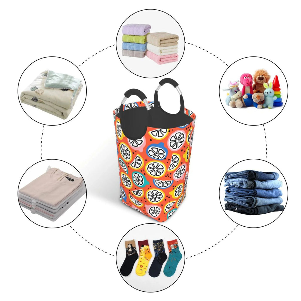 Collapsible Laundry Basket with Handles Q8571