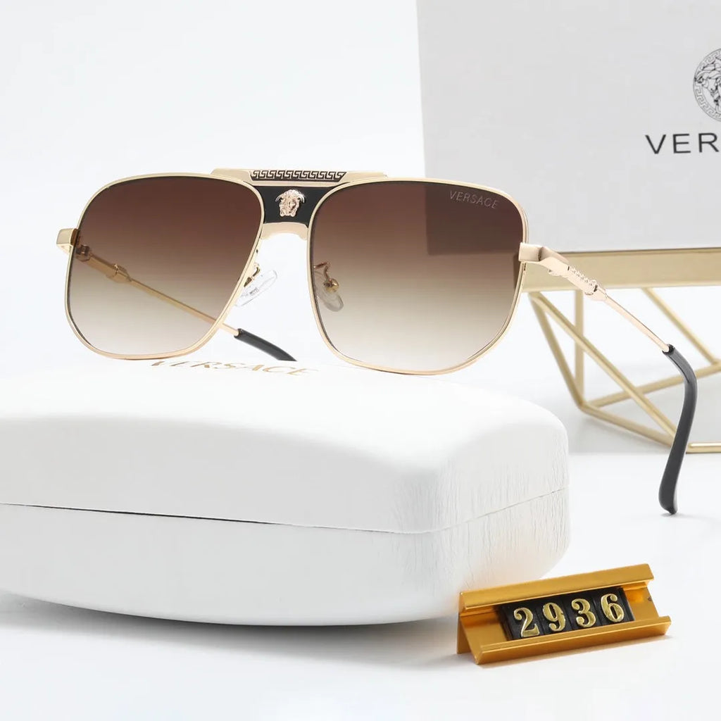 Round Stripe Printed Polarized Sunglasses Y409158