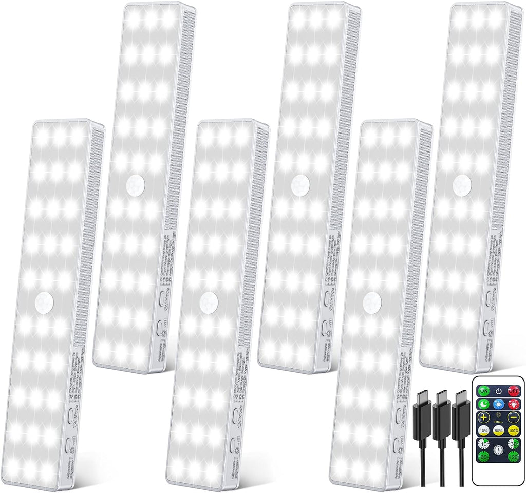 Rechargeable Dimmable Motion Sensor LED Closet Light (6 Pack) Z676