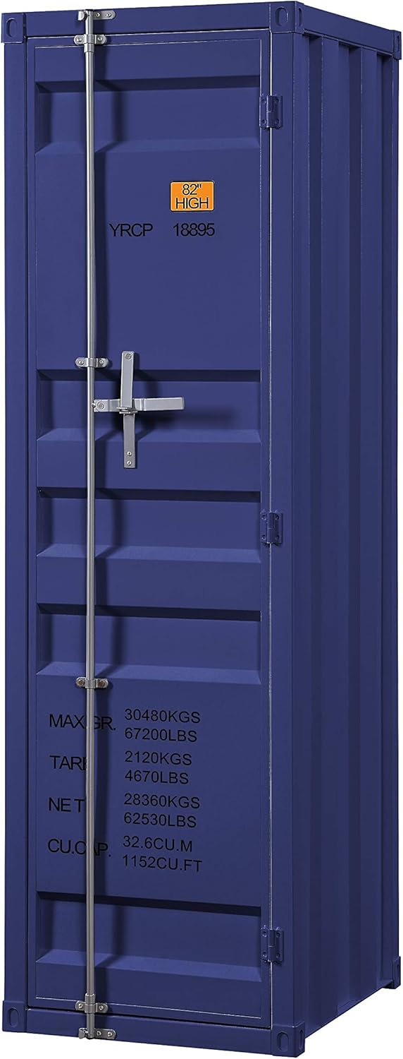 White Single Door Cargo Wardrobe E512