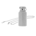 350ML Rhinestone Stainless Steel Insulated Water Bottle with Chain D279296