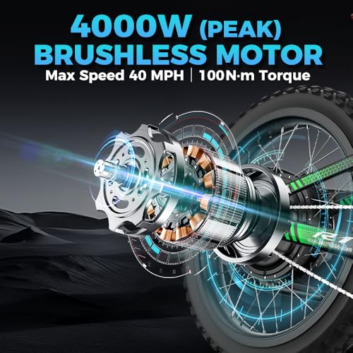 60V 25Ah Removable Battery Electric Dirt Bike with Full Suspension F1766
