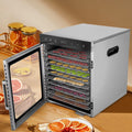 10 Stainless Steel Trays 800W Digital Food Dehydrator N47493