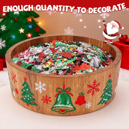1LB Christmas Crinkle Cut Paper Shred Gift Basket Filler N8742
