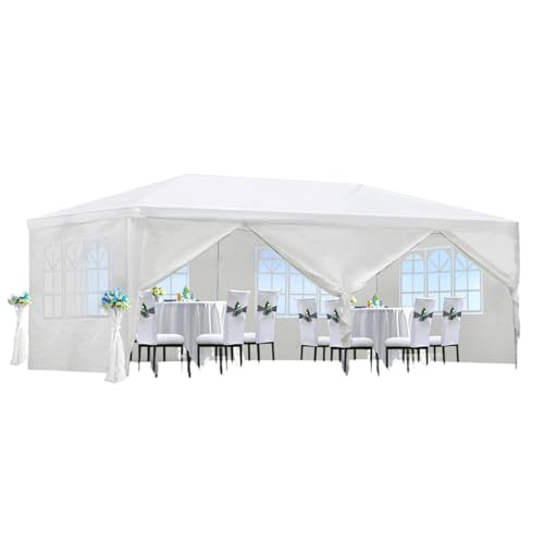 White 10x20 Heavy Duty Outdoor Canopy with Removable Sidewalls F112