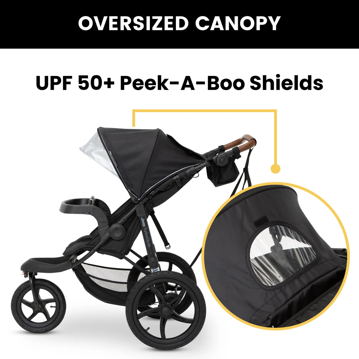 Black Jogging Stroller N26069
