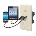 Dual USB Charger with Duplex Receptacle F523507