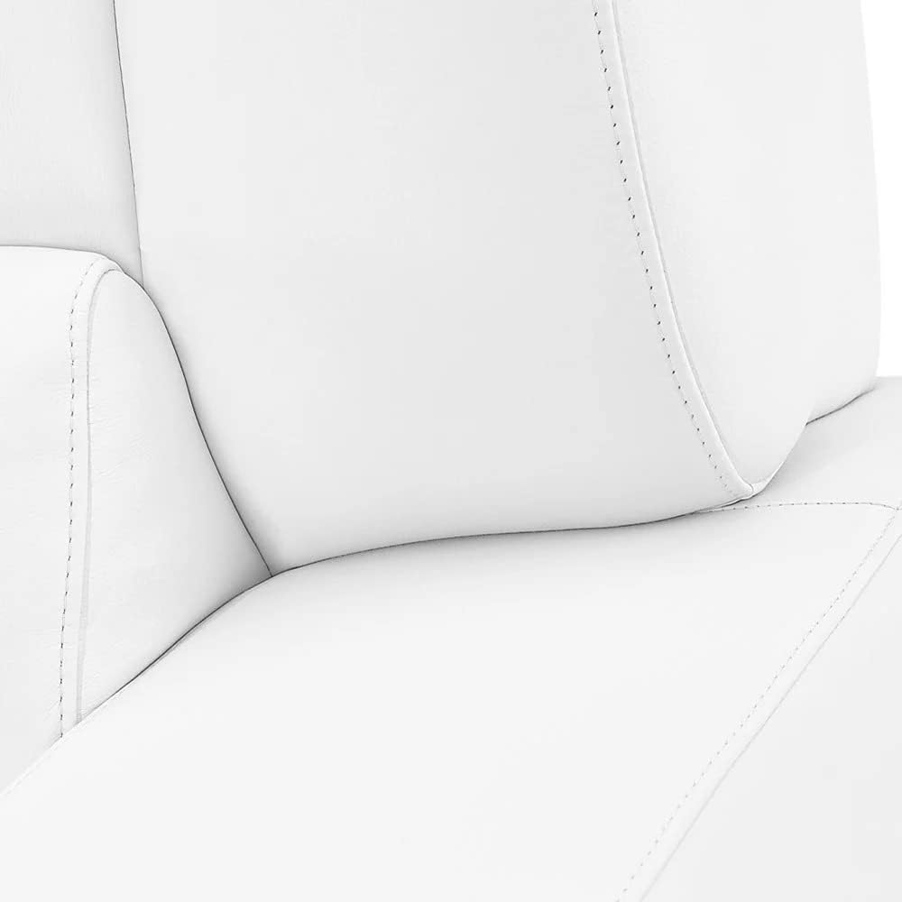 White Microfiber Leather Chair Q356663