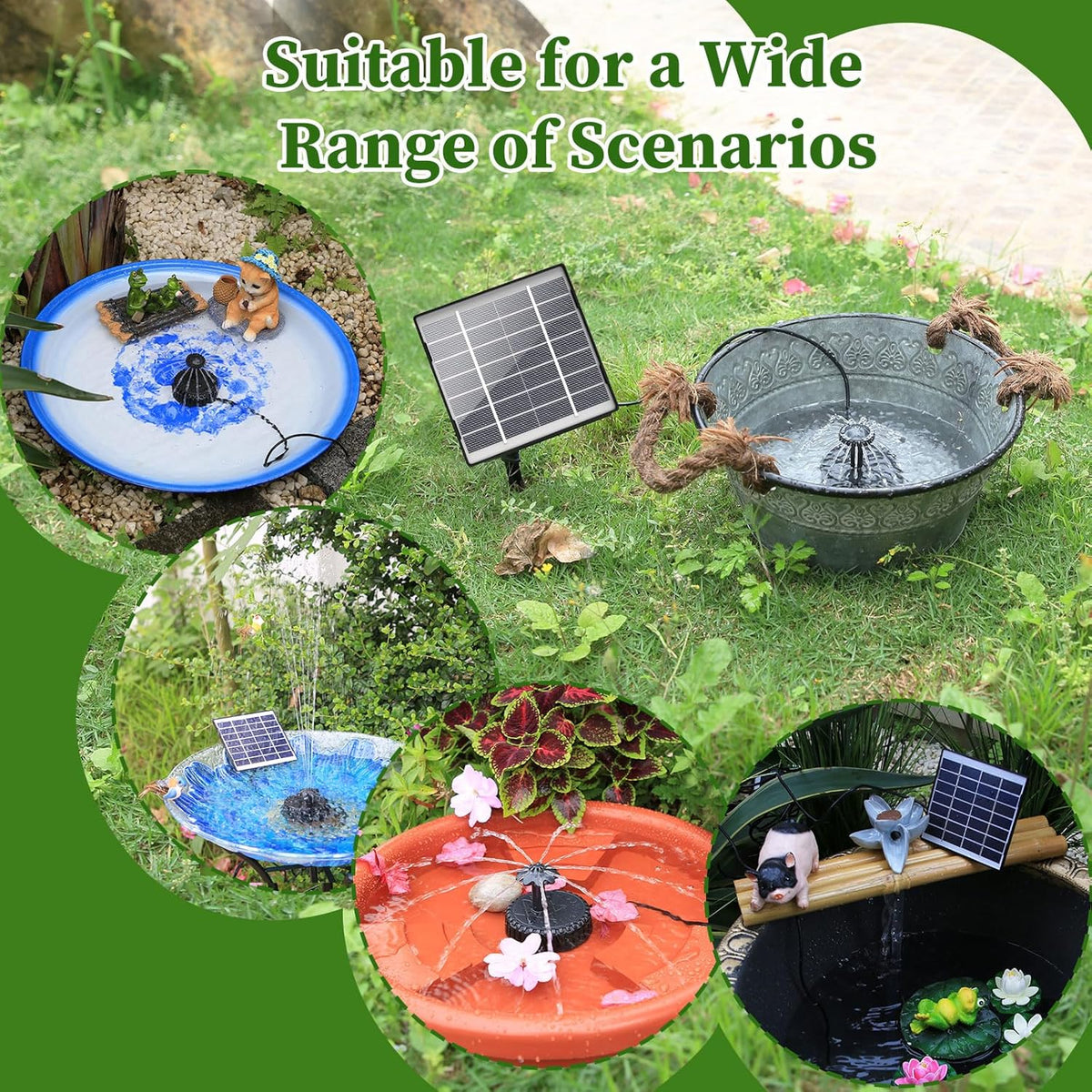 Solar Water Fountain Pump Kit M305625