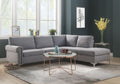 Gray Sectional Fabric Sofa C69461