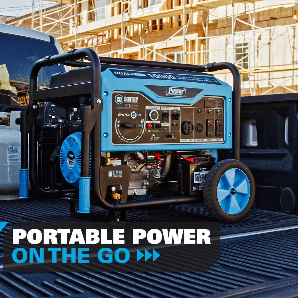 10,000 Watt Dual Fuel Portable Generator with Remote Start X61002