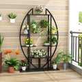 Black Stainless Steel Geometric Bookcase Z296165