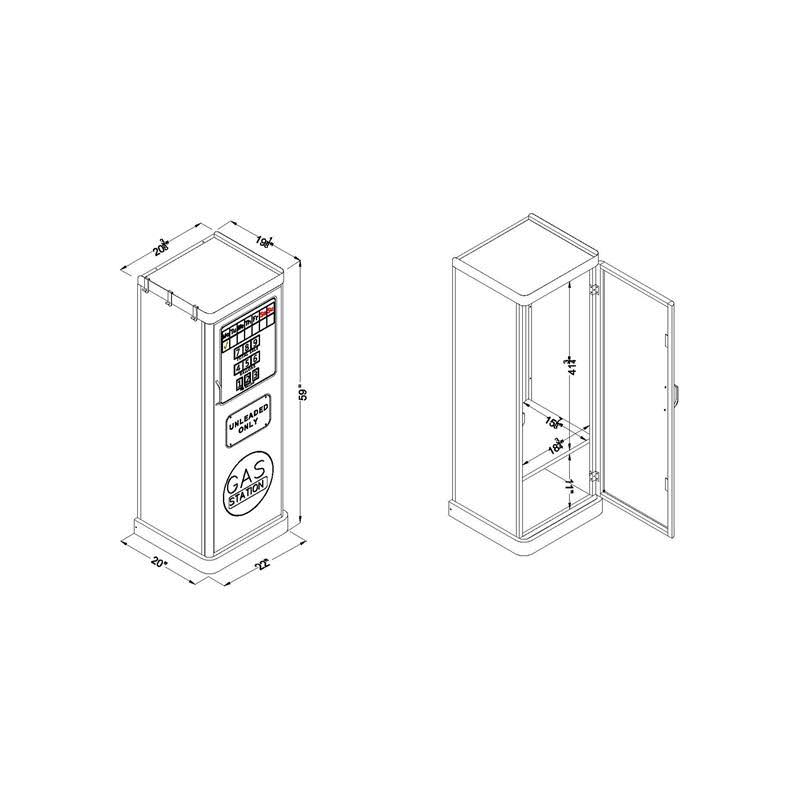 Blue Metal Kids Wardrobe Armoire G213