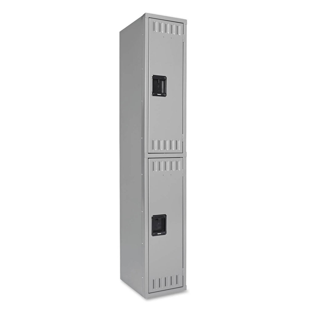 Double Tier Locker Single Stack Medium Gray S44854