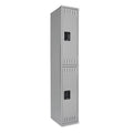 Double Tier Locker Single Stack Medium Gray S44854