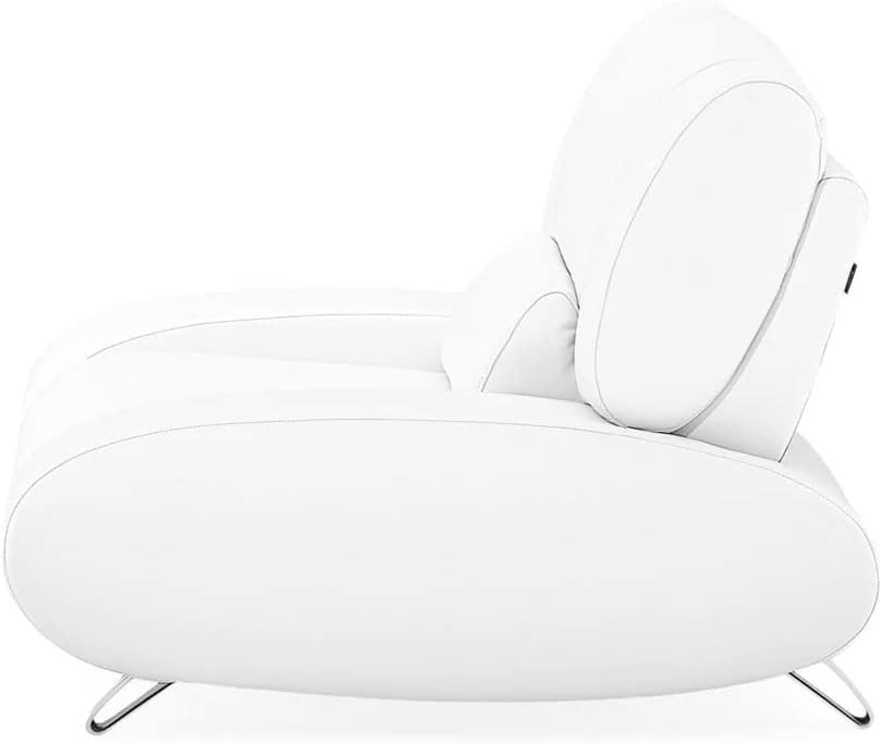 White Microfiber Leather Chair Q356663
