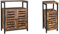 Rustic Brown Standing Storage Cabinet P24758