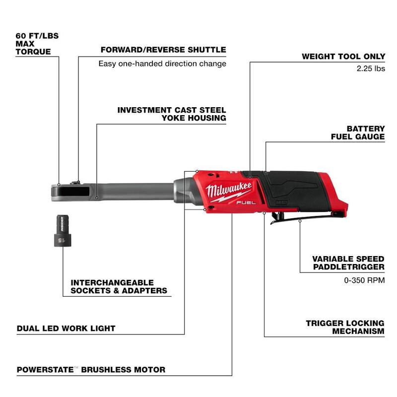 12V Lithium-Ion Brushless Cordless Extended Reach Box Ratchet S660650