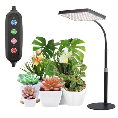 Tripod Stand Grow Light with Timer, 208PCS LEDs, 24"-64" Height Adjustable M33765