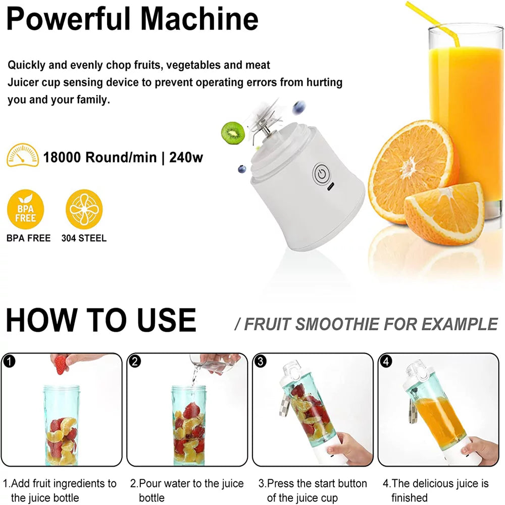 Portable Personal Size Blender with 6 Blades 20 Oz J3984