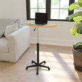 Maple Sit to Stand Mobile Laptop Computer Desk J93323