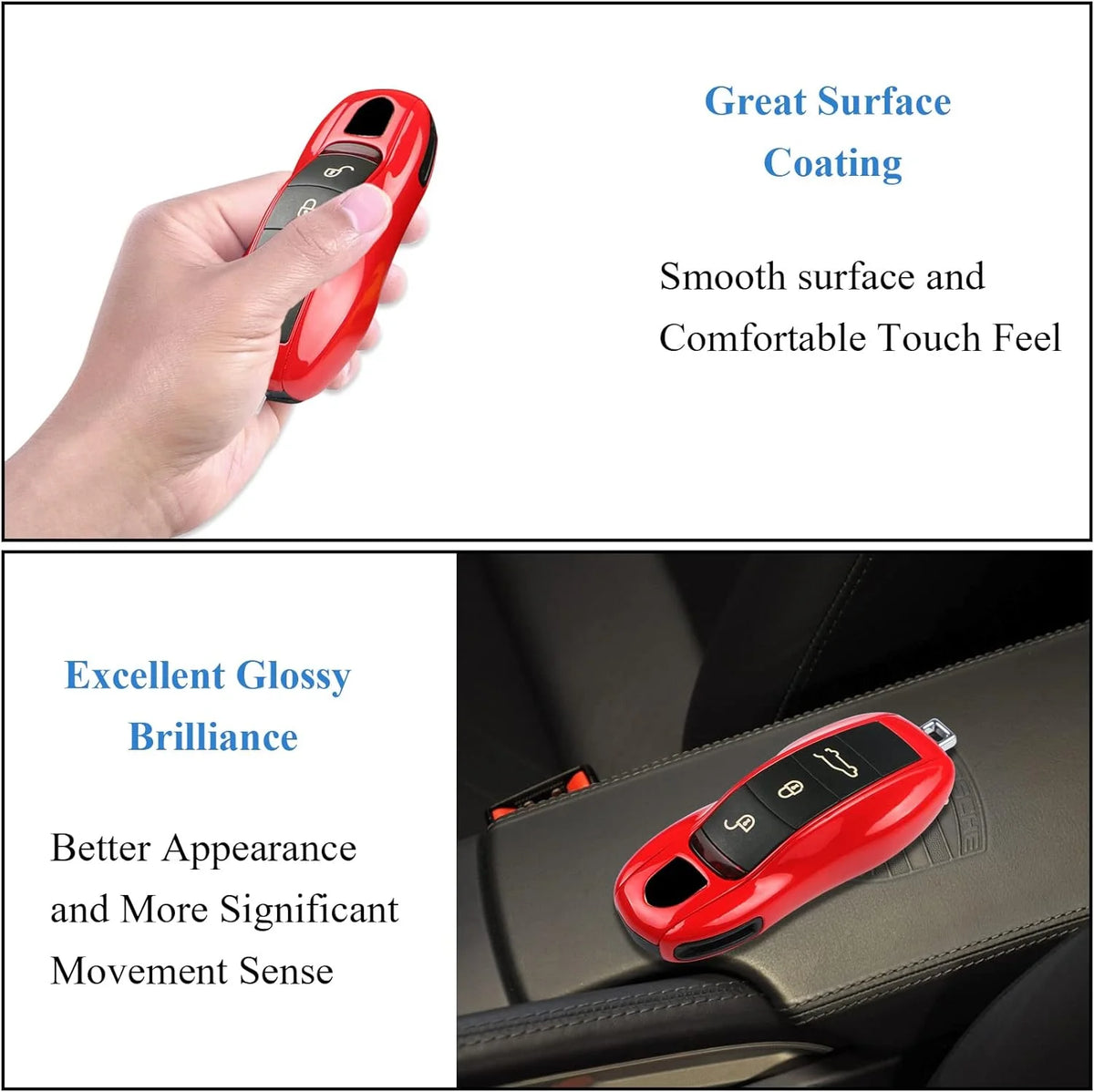 Red Painted Smart Key Fob Shell 3 Pcs C74218