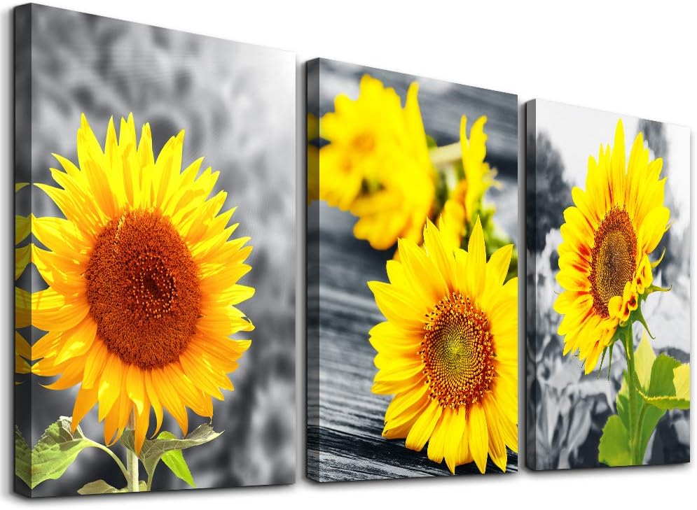 Black and White Mountain Abstract 3 Piece Canvas Wall Art E30953