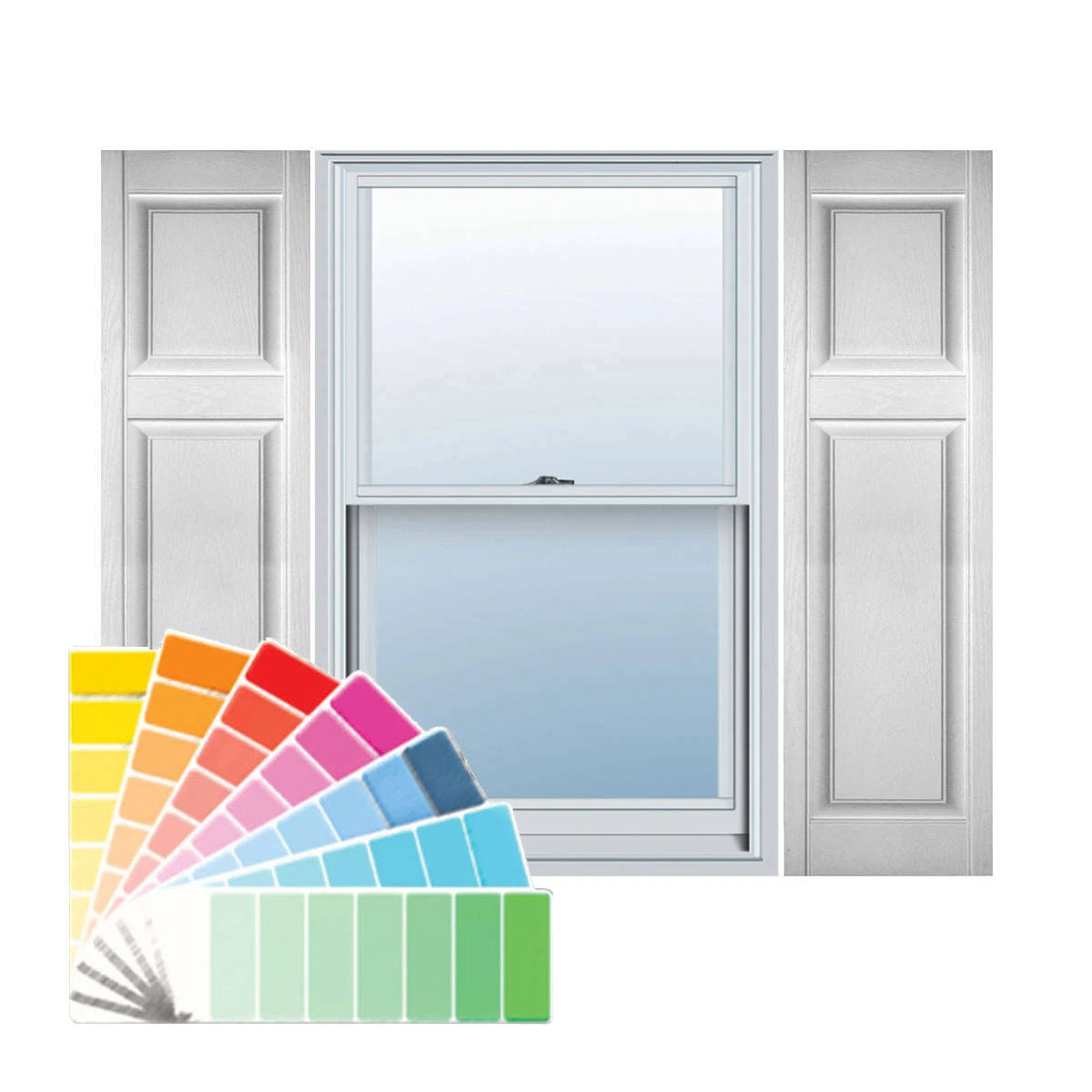 Custom Offset Raised Panel Shutters G91880