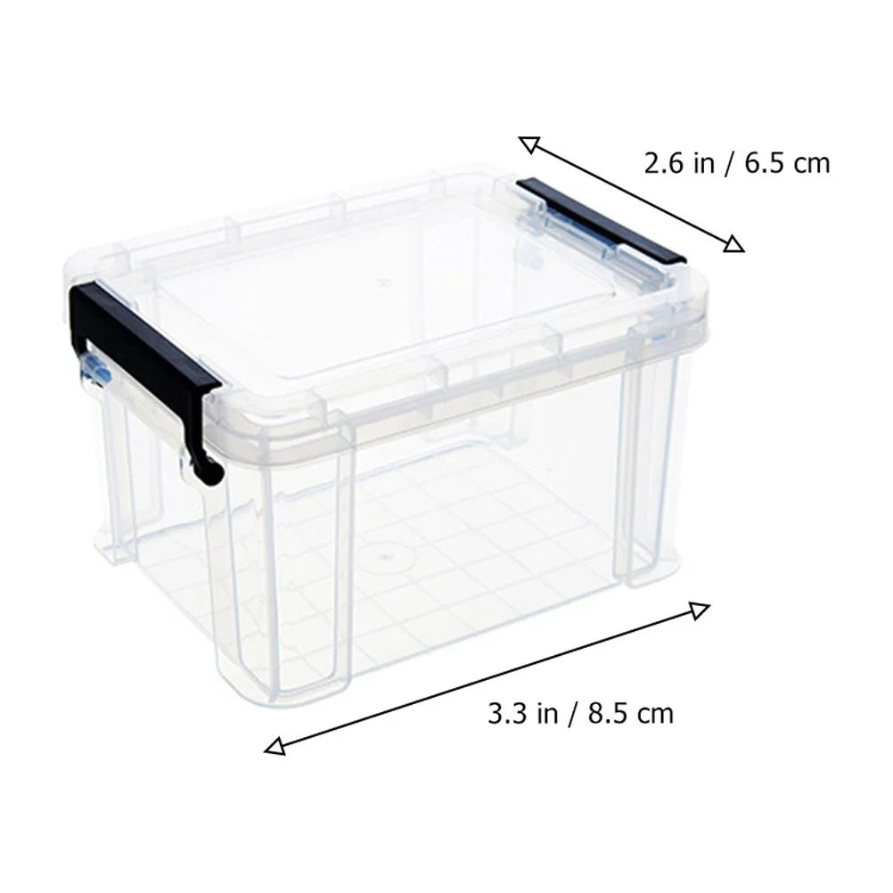 4Pcs Plastic Storage Box with Lid S4563