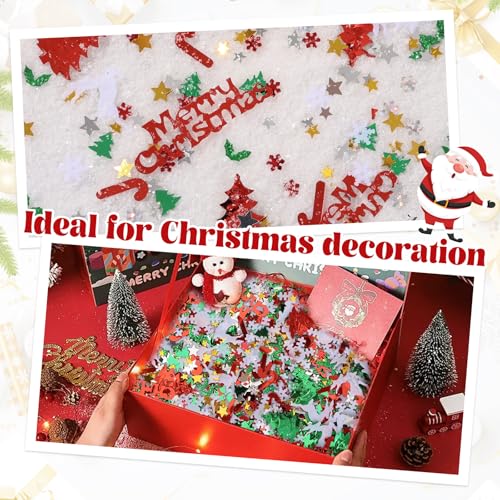 1LB Christmas Crinkle Cut Paper Shred Gift Basket Filler N8742