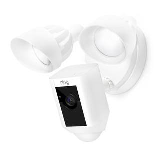 White Outdoor Wi-Fi Cam with Motion Activated Floodlight S710124