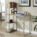Light Oak Desk with Shelves S544