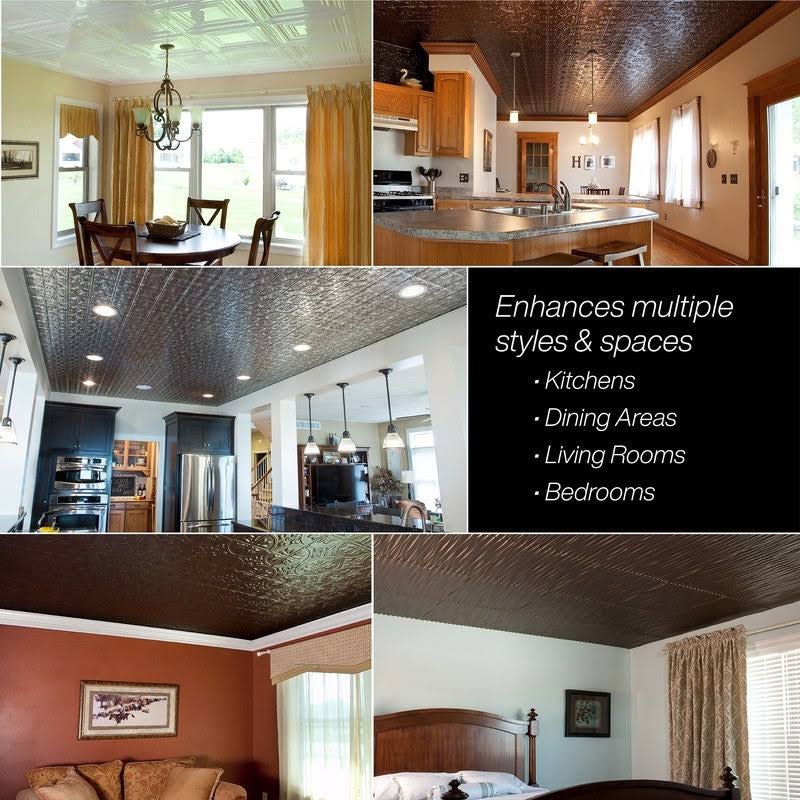 2 ft. x 4 ft. Matte White Ceiling Tile S774