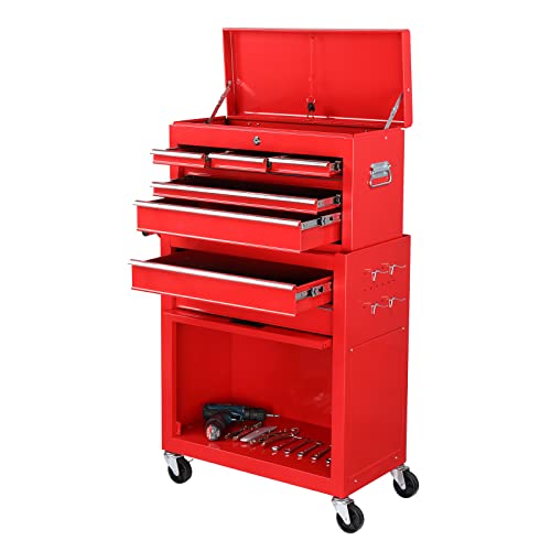 5-Drawer Rolling Tool Chest with Lockable Wheels W35556