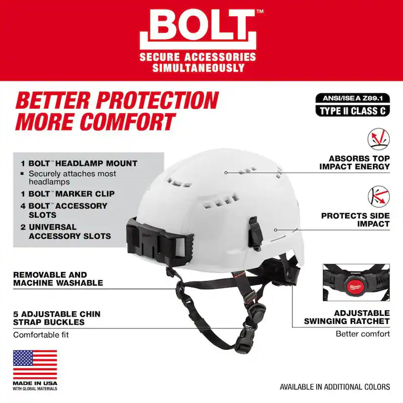 White Vented Safety Helmet I90295