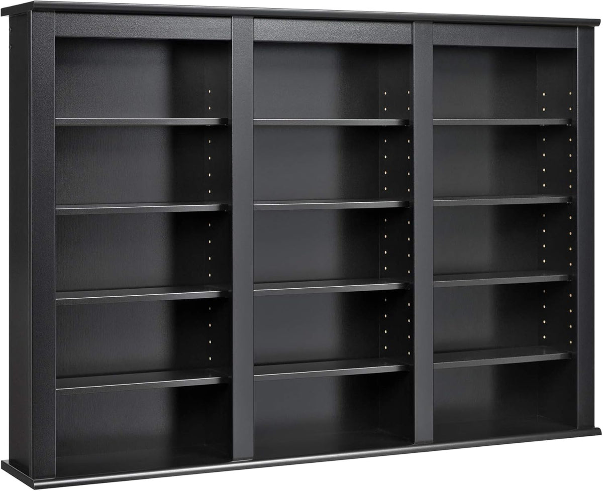 Black Wall Media Storage Rack T130