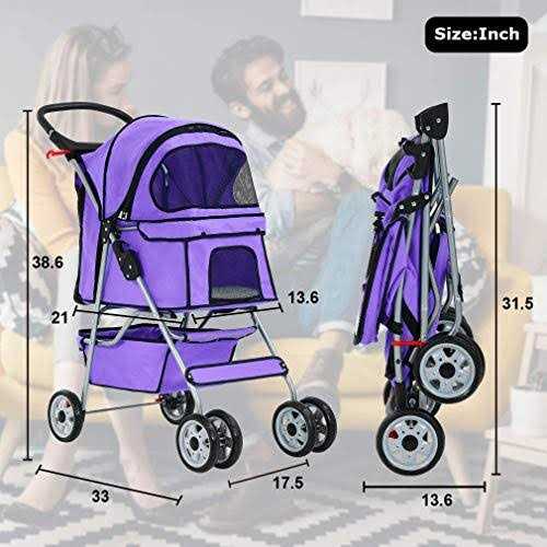 Pet Stroller Folding Carrier Z98931