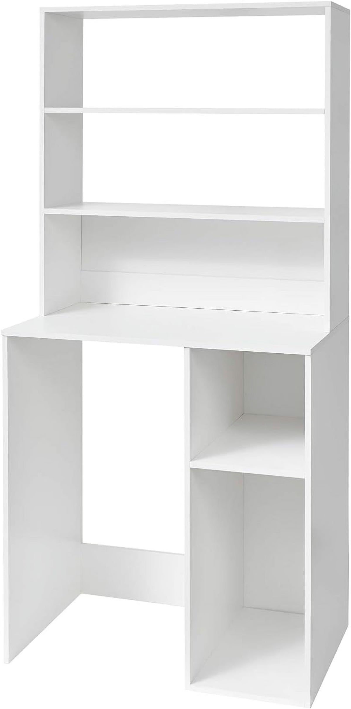 White Mini Fridge Dorm Station With Top Shelf K909782