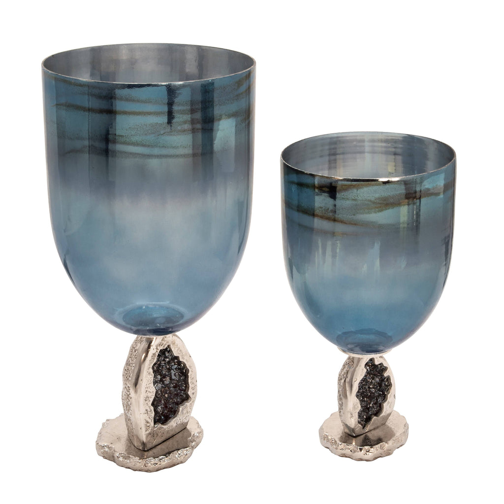 Blue Glass Hurricane L739